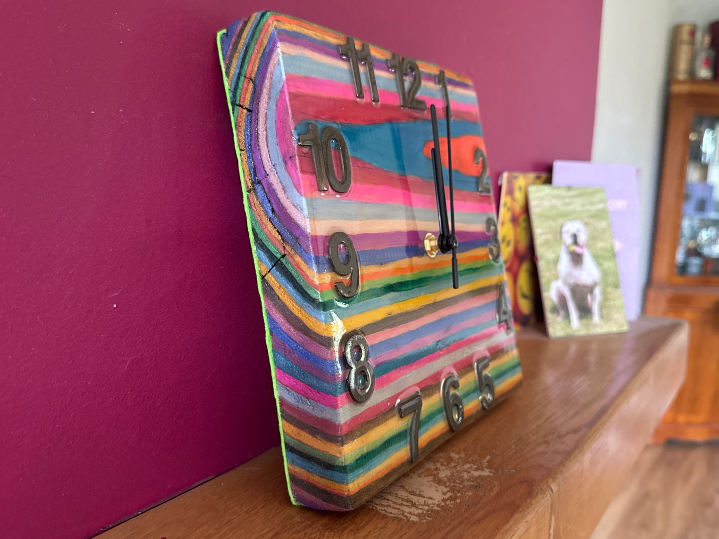 Colourblock clock