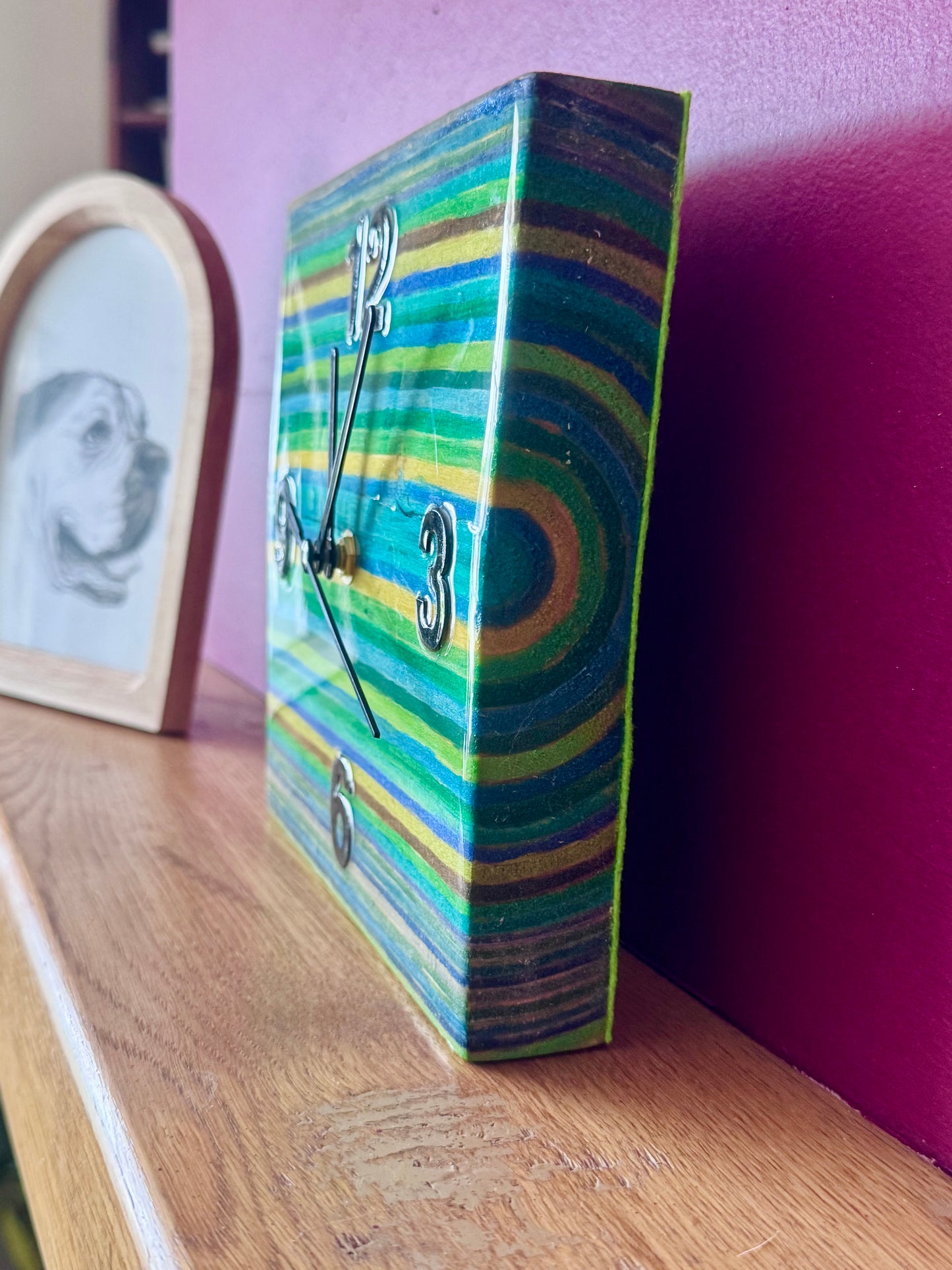 Colourblock clock