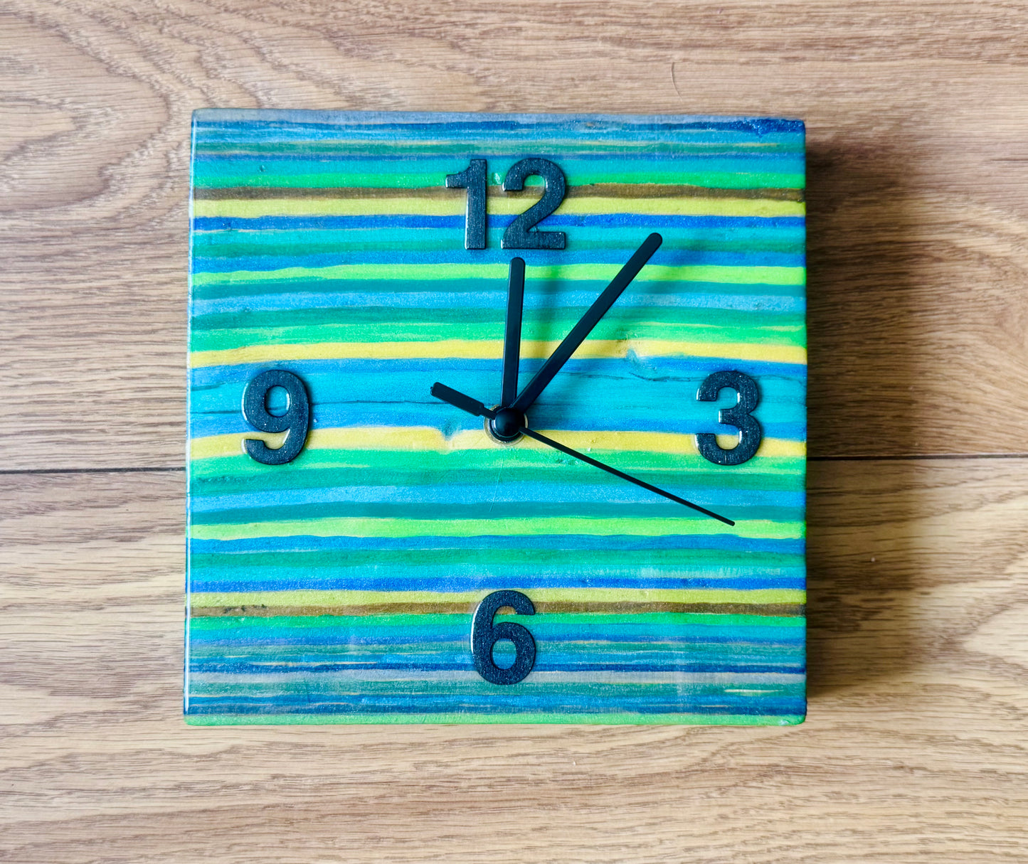 Colourblock clock