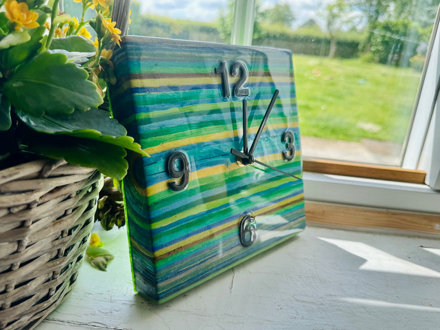 Colourblock clock
